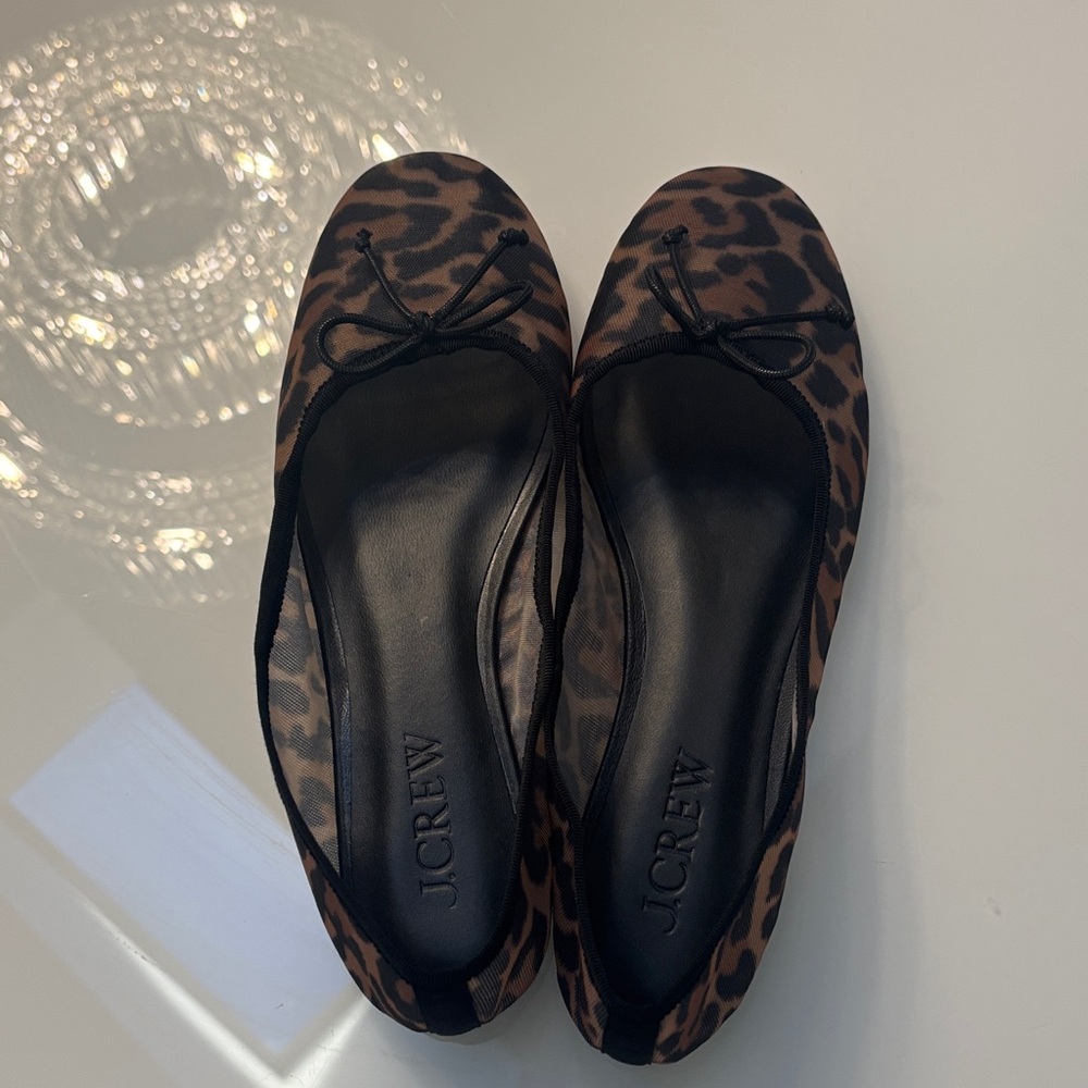 J. Crew Animal Print Women's Flats size 8.5 new without box